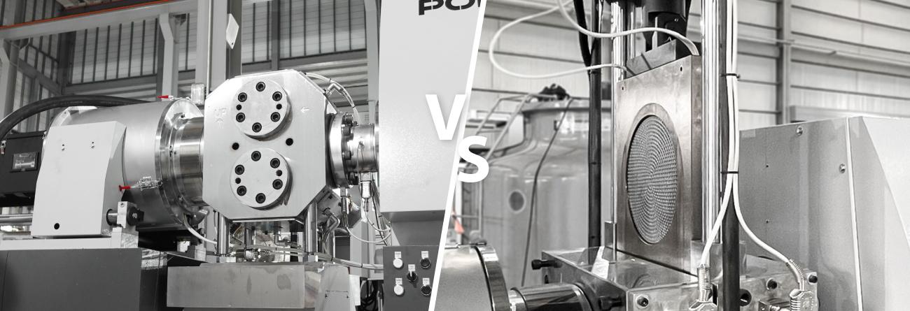 Breve comparación entre cambia mallas para máquinas de reciclaje de plástico